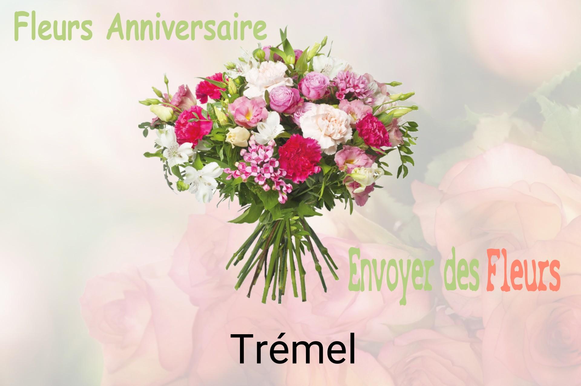 Bouquet de fleurs d’anniversaire livré à Trémel